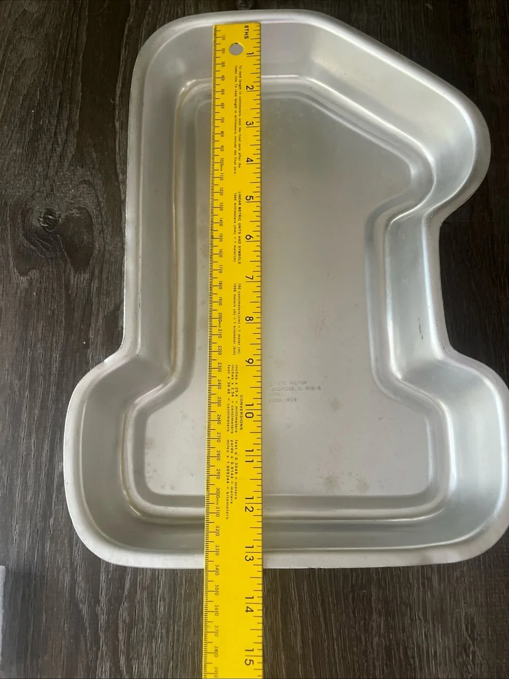 Wilton Silver Number 1 Cake Pan